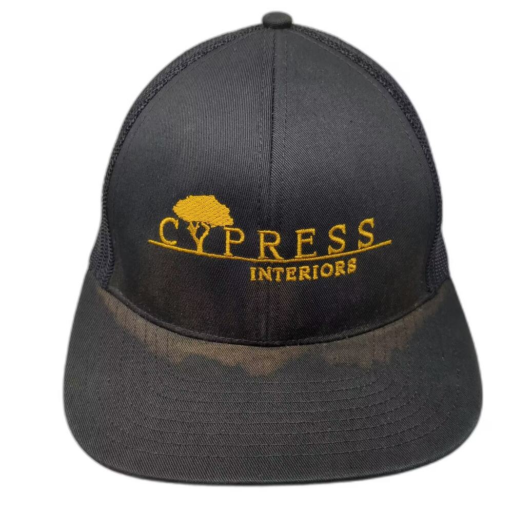 Cap America Cypress Interiors Trucker Hat Black One Size Adjustable Embroidered